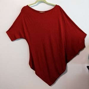 Yana K One size Yvette rust asymmetrical top nwt
